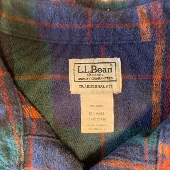 L.L. Bean Cotton Flannel, Traditional Fit - Picture 9 of 10